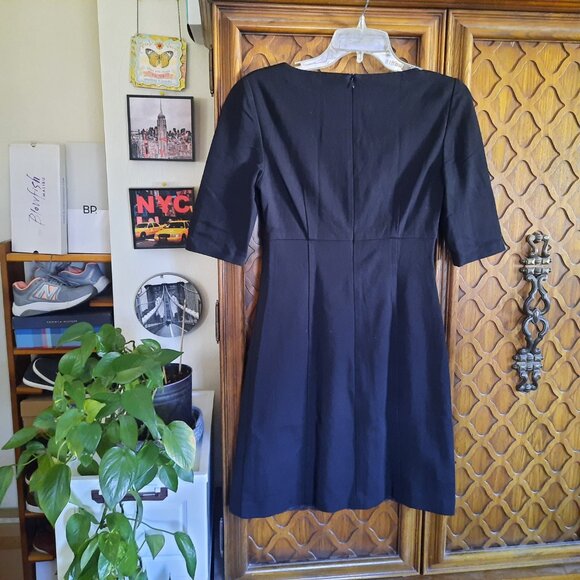 Trina Turk Vintage Gold Waist-Chain Sheath Dress Style# 2116232 - Black, Size S - Picture 8 of 16